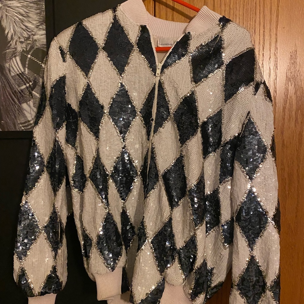 Thrifted sequin jacket